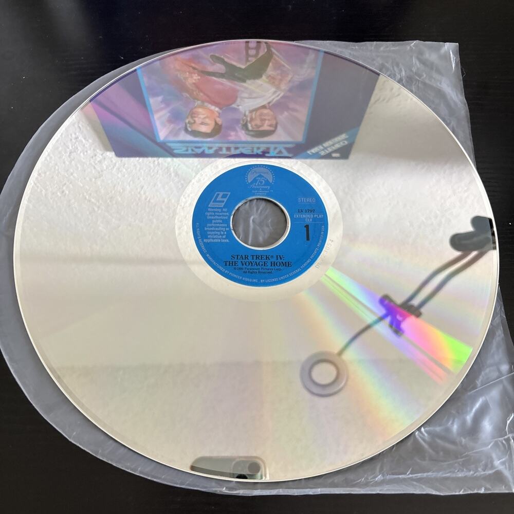 Vintage Star Trek IV The Voyage Home LaserDisc 1986 Stereo Extended Play 2 Disc - Picture 3 of 6